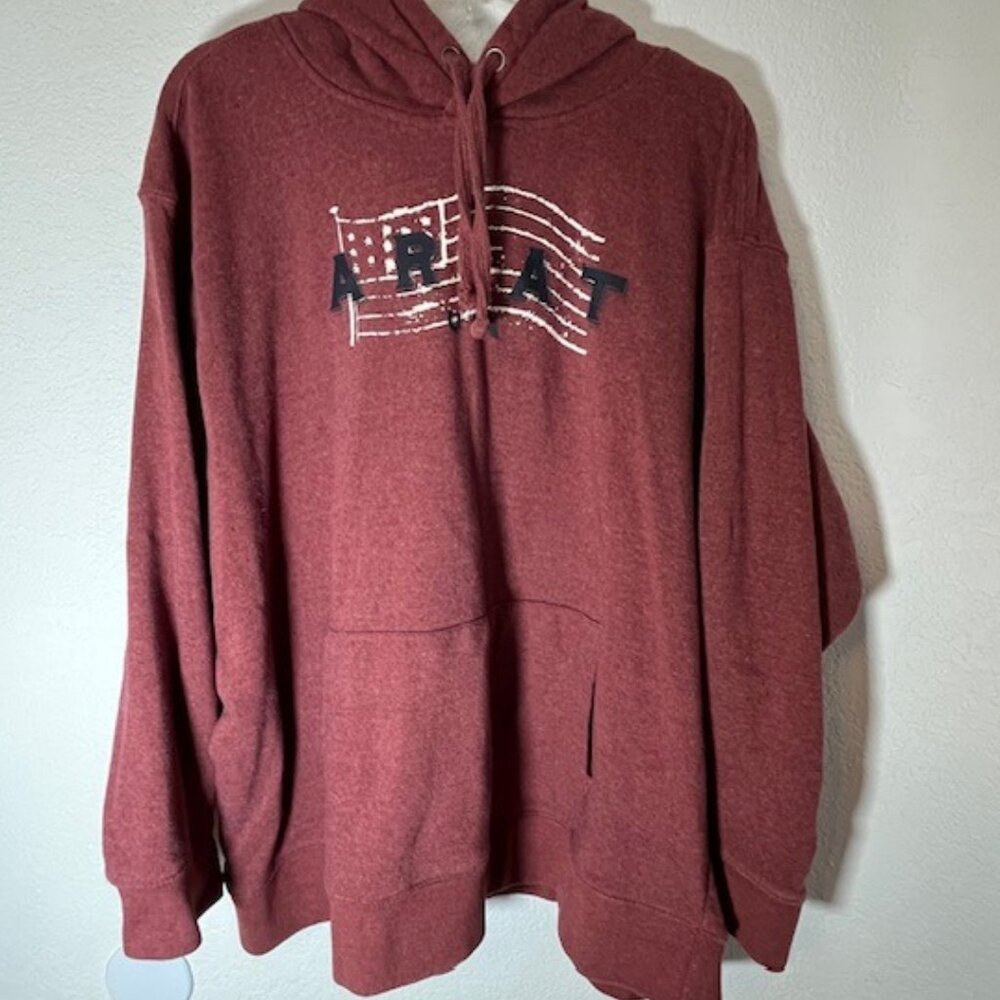 Ariat Burgundy Hoodie- Size XXL